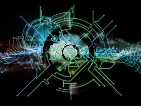Virtual Network Stock Illustration