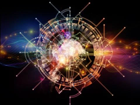 Virtual Network Stock Illustration