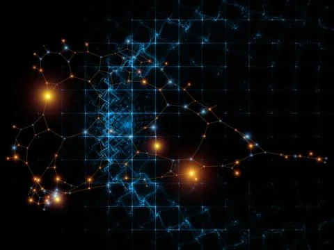 Virtual Network Stock Illustration