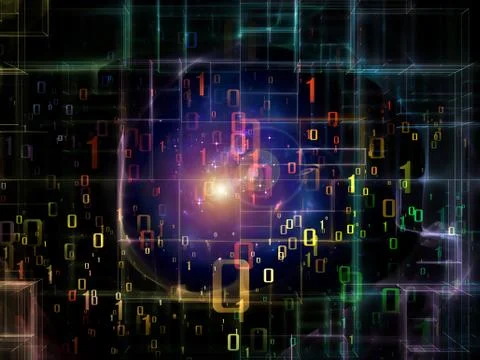 Virtual Network Illustrazione stock