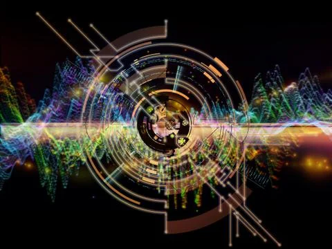 Virtual Network Stock Illustration