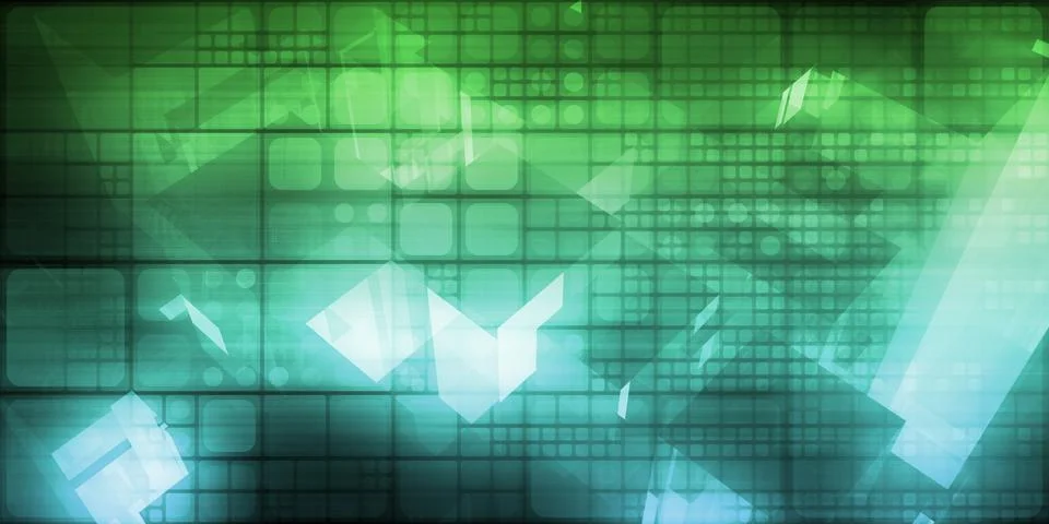 Virtual Network Illustrazione stock
