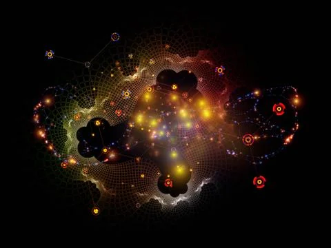 Virtual Network Stock Illustration