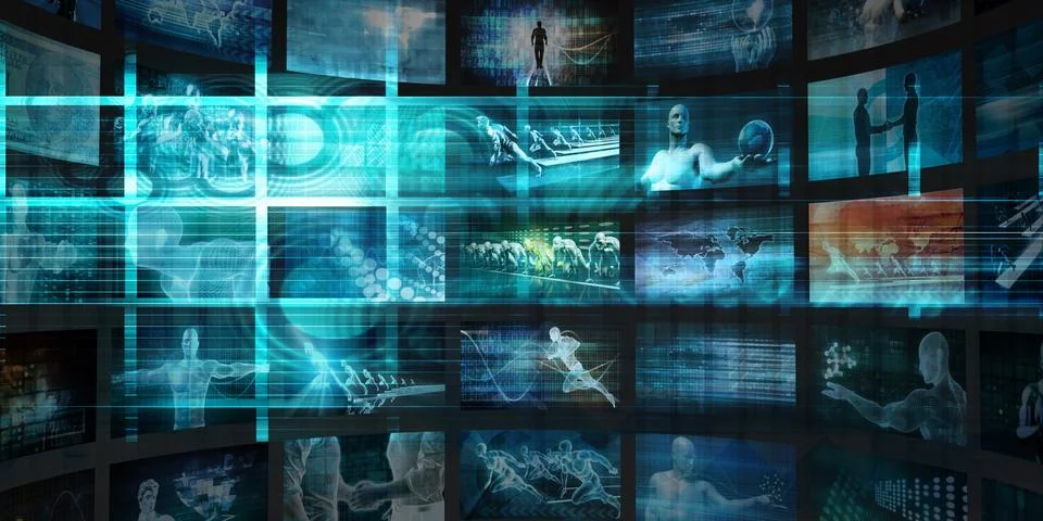 Virtual Network Stock Illustration