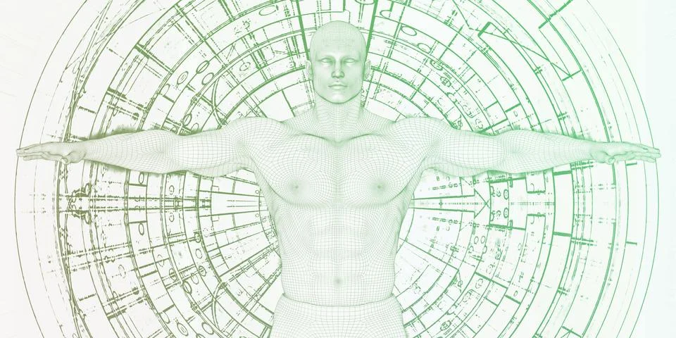 Virtual Network Illustrazione stock