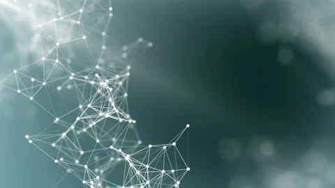 Virtual neurons firing in an artificial intelligence neural network concept Stock Footage 113275177
