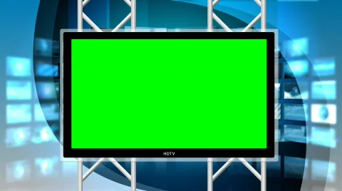 Virtual News Studio 8 Loop Stock Footage 716664