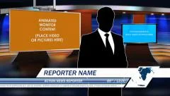 Virtual News Studio Set 01 Adobe After Effects Template Stock After Effects