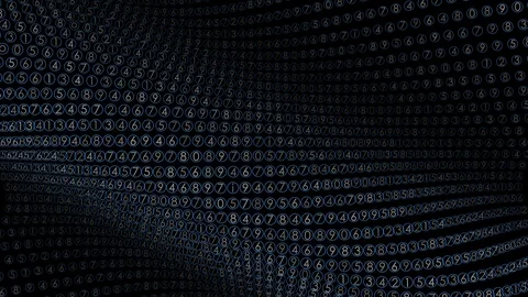 Virtual Numbers Data Flow Stream Background Stock-Footage 86816510
