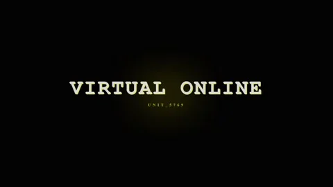 Virtual Online Text Animation - Digital World Connection Concept Stock Footage 331568362