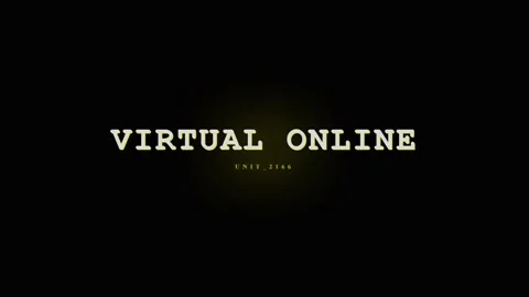 Virtual Online Text Animation - Digital Connection and Global Network Concept Stock Footage 331568395