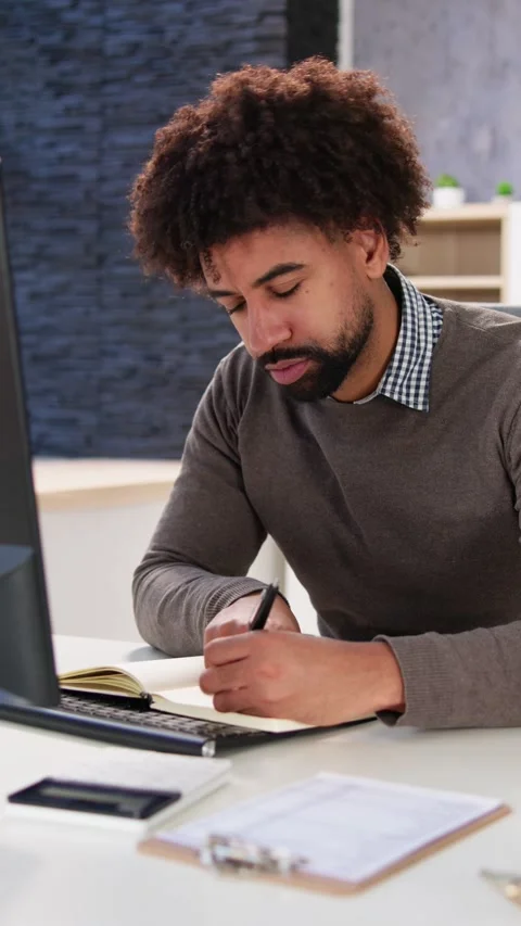 Virtual Online Training Program With Coach Stock Footage 226190059