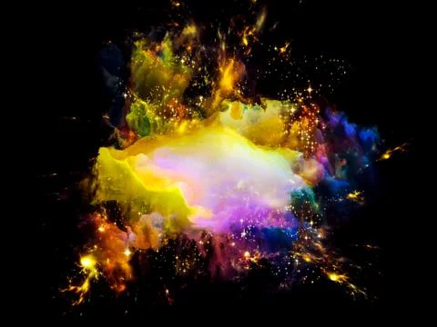 Virtual Orion nebula Stock Illustration
