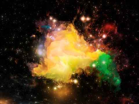 Virtual Orion nebula Stock Illustration