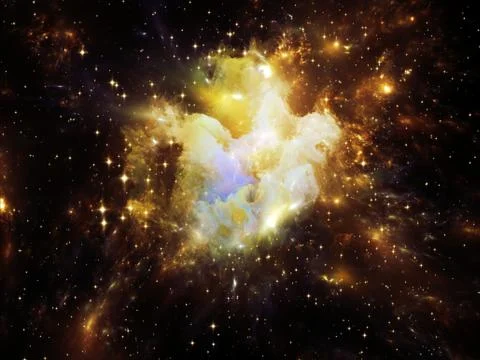 Virtual Orion nebula Stock Illustration