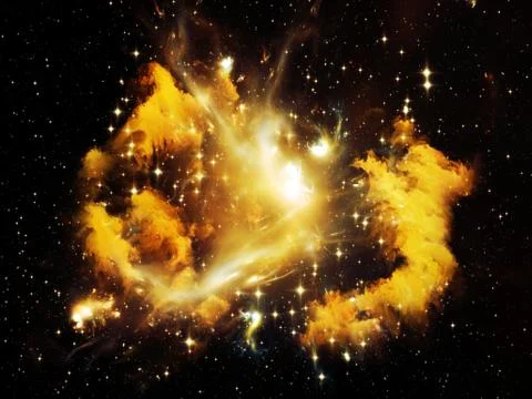 Virtual Orion nebula Stock Illustration