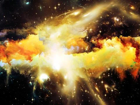 Virtual Orion nebula Stock Illustration