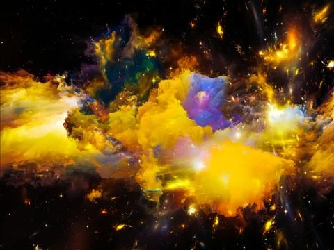 Virtual Orion nebula Stock Illustration