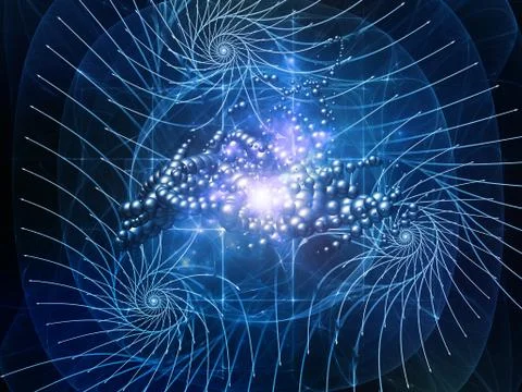 Virtual Particles Stock Illustration