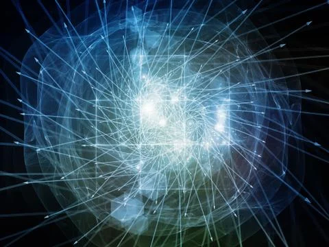 Virtual Particles Stock Illustration