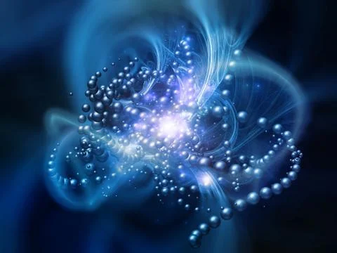 Virtual Particles 스톡 일러스트