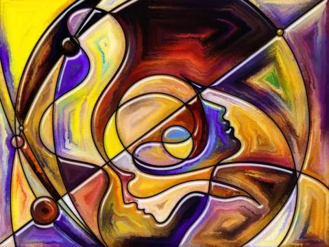 Virtual Perception Stockillustratie