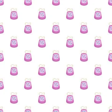 Virtual pet toy pattern for retro digital games Illustrazione stock