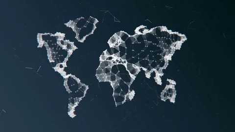 Virtual planet Earth Stock Footage 72945657