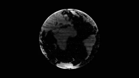 Virtual planet Earth with particles and lines. Network connection big data. Stock Footage 168422421