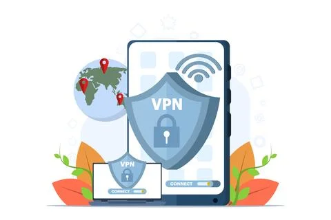 Virtual Private Network Concept Stock Illustration