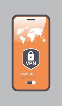 Virtual private network cyber web security and privacy concept secure vpn online Stock Illustration