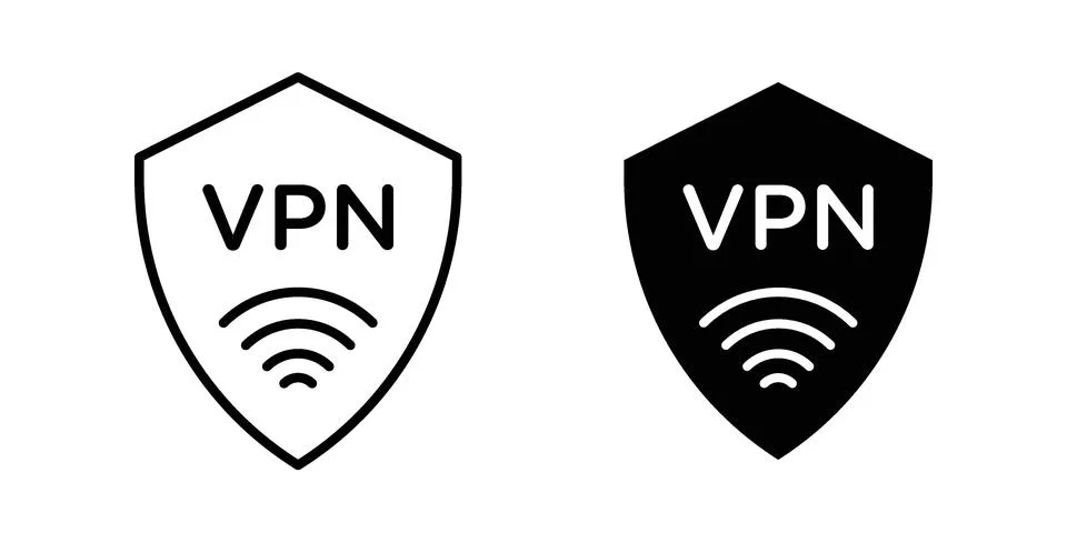 Virtual private network icon design. Simple Vector illustrations.. Stock Illustration