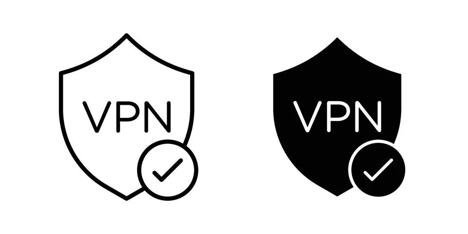 Virtual private network icon set. Vector EPS 10 Stock Illustration