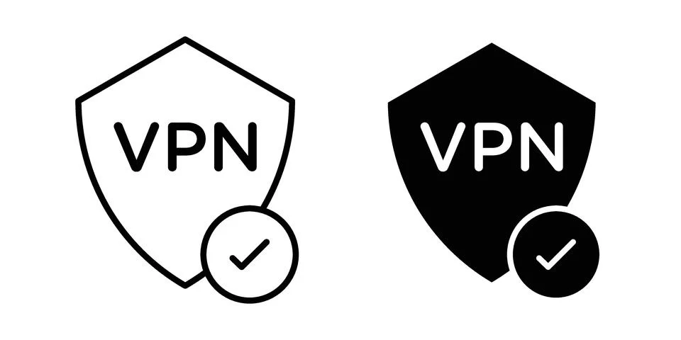 Virtual private network icon set, collection of vector icons Stock Illustration