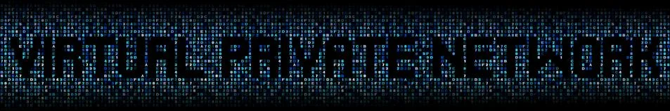 Virtual Private Network text on hex code illustration Stock Illustration