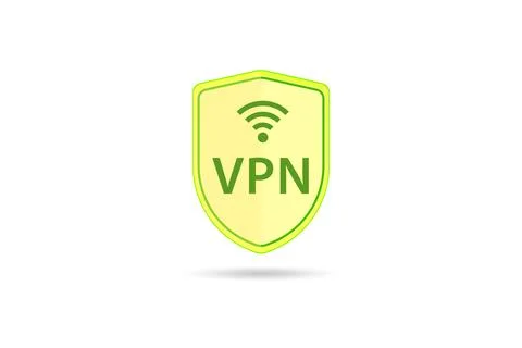 Virtual private network VPN cyber concept Illustrazione stock