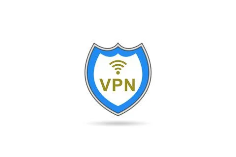 Virtual private network VPN cyber concept Illustrazione stock