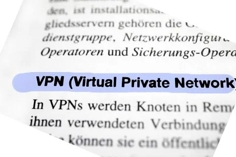 Virtual Private Network (VPN) Fotos Stock