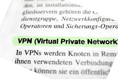 Virtual Private Network (VPN) Fotos Stock
