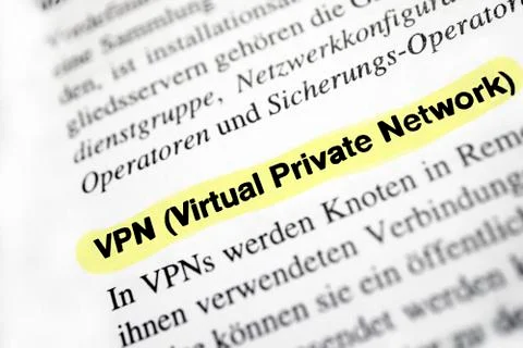 Virtual Private Network (VPN) Fotos Stock