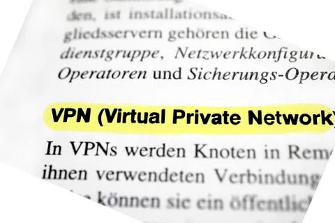 Virtual Private Network (VPN) Fotos Stock