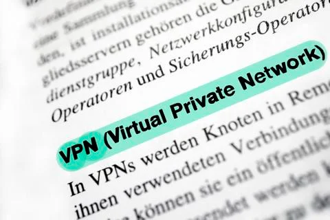 Virtual Private Network (VPN) Fotos Stock