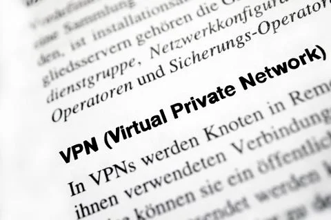 Virtual Private Network (VPN) Fotos Stock