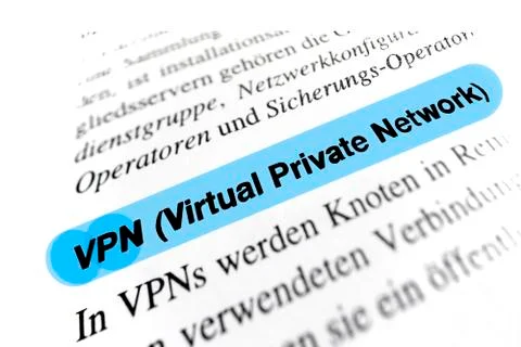 Virtual Private Network (VPN) Stock Photos