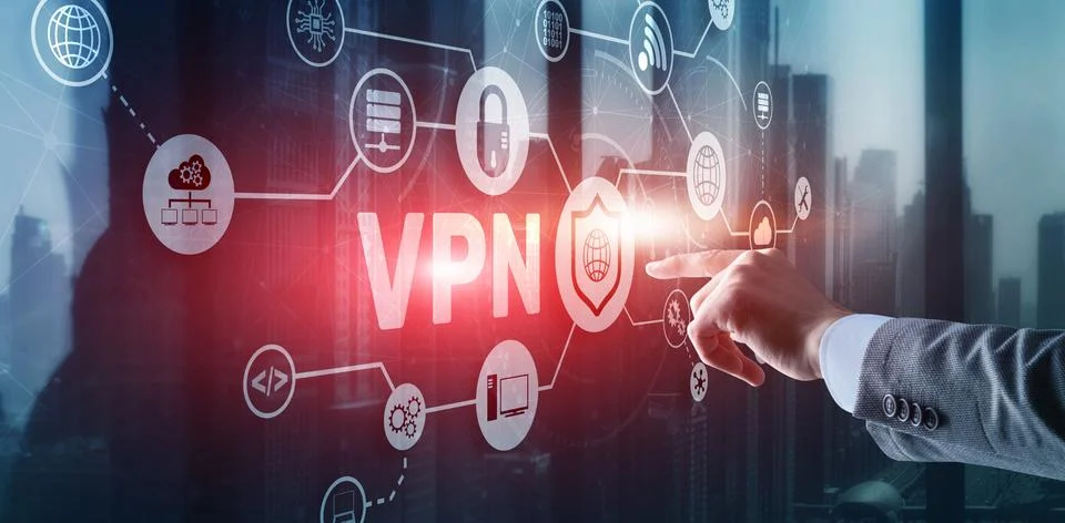 Virtual private network VPN. Provides privacy, anonymity and security to us.. Stock Photos
