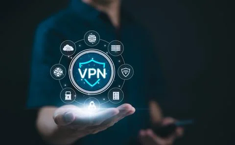 Virtual private network (VPN) security concept. Foto stock