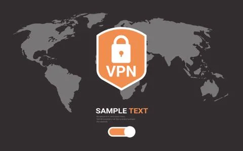 Virtual private network web security privacy concept secure vpn connection Stock Illustration