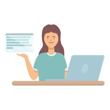 Virtual program icon cartoon vector. Computer project Stockillustratie