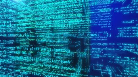 A virtual programming data Stock Illustration