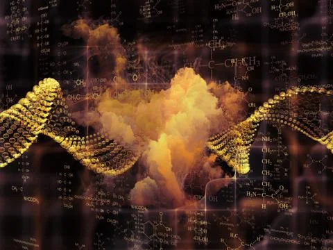 Virtual Proteins Stock Illustration